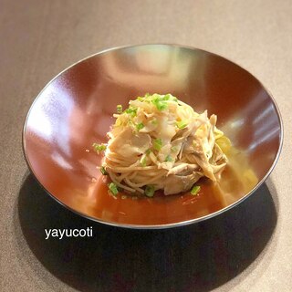 新玉ねぎと舞茸の明太子パスタ